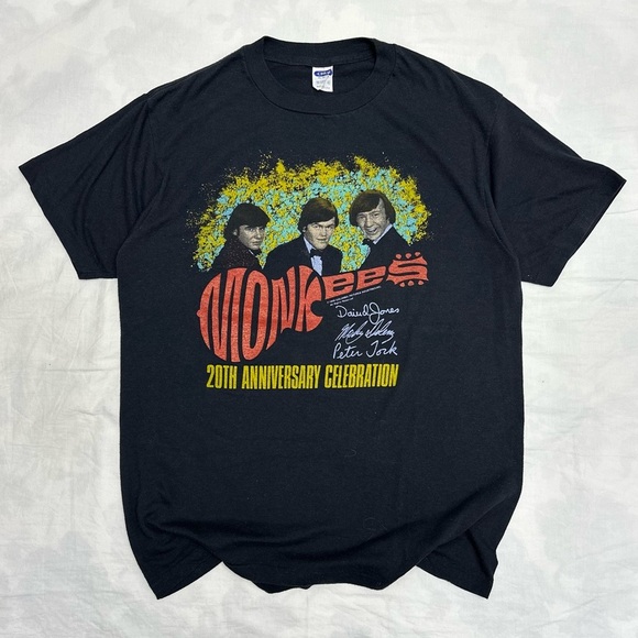 1986 Monkees 20th Anniversary Tour Tee - Picture 1 of 5